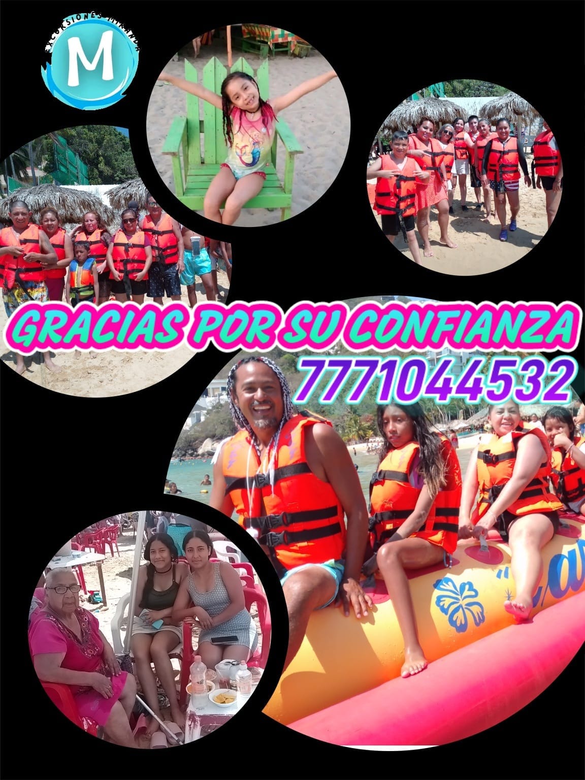 Familias disfrutando excursión con Excursiones Miranda
